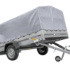 Einachsanhänger 264x150 UNITRAILER GARDEN 265 KIPP mit H-800 Rahmen und grauer Plane