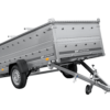 Einachsiger Anhänger auf Blattfedern 264x125 UNITRAILER GARDEN 264/R KIPP mit BIS-Seitenwänden und Aluminiumabdeckung