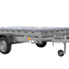 Einachsiger Anhänger auf Blattfedern 264x150 UNITRAILER GARDEN 265/R KIPP mit H-0-Rahmen und grauer Plane