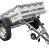 Kleinanhänger für Pkw Garden Trailer 150 KIPP 150x106 cm 750 kg [mit Flachplane, Planenträgern, Stützrad]