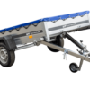 Pkw-Kippanhänger Garden Trailer 230 KIPP [230 cm x 125 cm] mit Flachplane, Stützrad und Planenträger