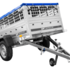 Pkw Planen Anhänger GARDEN TRAILER 200 KIPP mit Laubgitteraufsatz, Stützrad, Flachplane