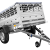 Pkw Planenanhänger GARDEN TRAILER 200 KIPP mit Laubgitteraufsatz, Stützrad, Flachplane